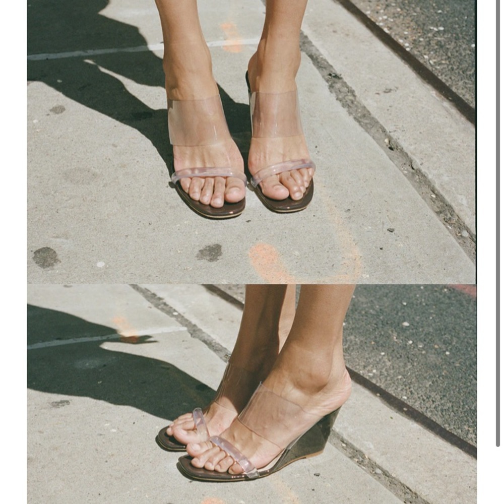 Maryam Nassir Zadeh MNZ 38 7.5 Olympia Wedge  Sandal Heel